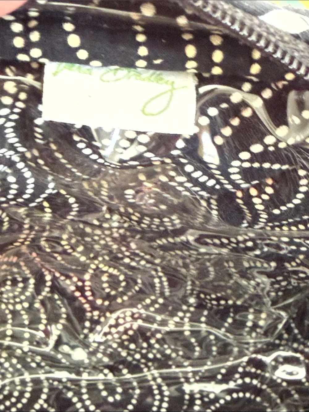 Vera Bradley Minsk Plaid Black Floral Quilted Cosmetic Pouch Retired